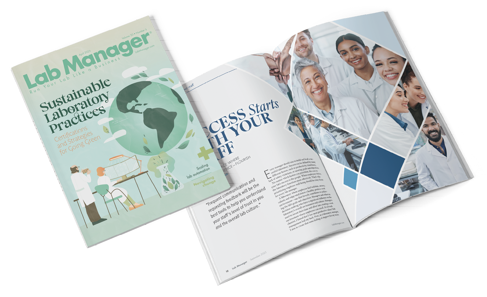 Lab Manager Magazine July/August 2024 titled The Lifeline of Modern Labs